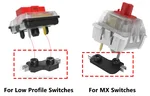 Choc and MX switches with their respective sockets