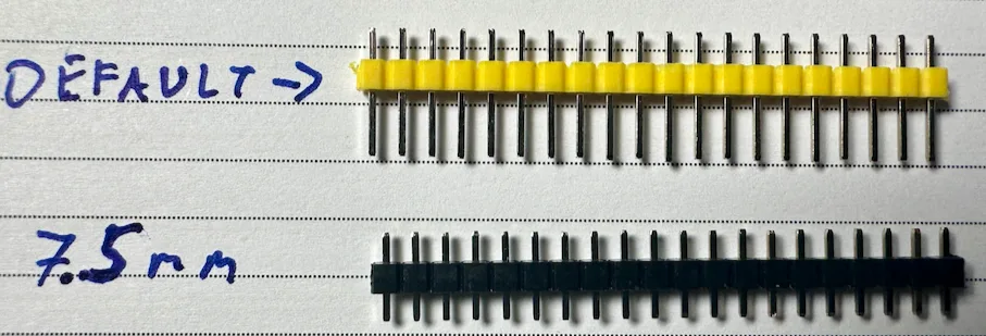 low profile header pins